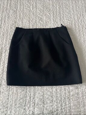 J. Crew Black Mini Skirt with Subtle Front Pockets